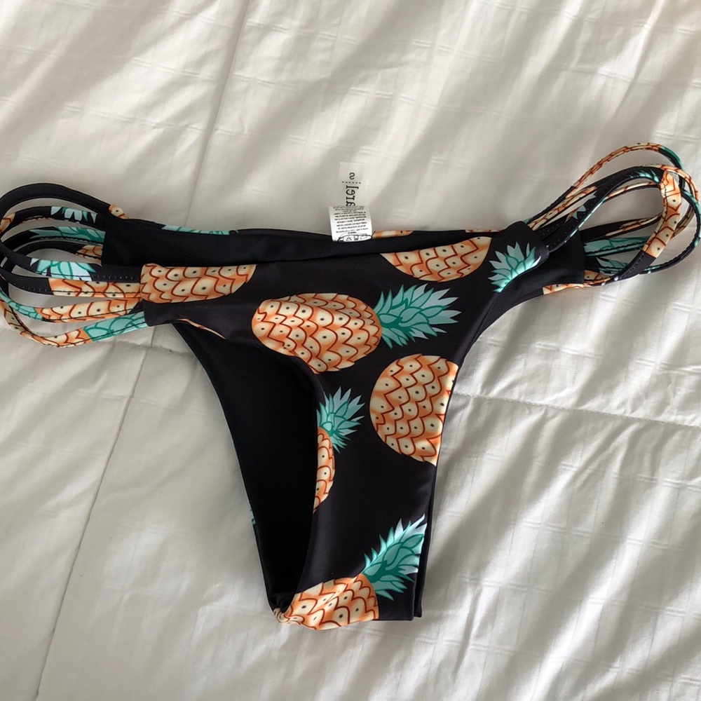 Pineapple bathing suit bottoms
